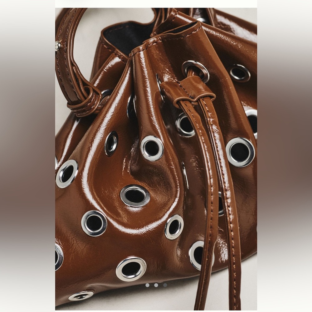 NWT Anthropologie Melie Bianco Paloma Studded Satchel - Picture 3 of 4